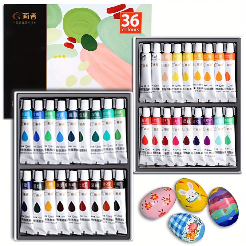 Gouache Paint Set 36 Colors 12 - Gouache Paint Set ulasan dan harga