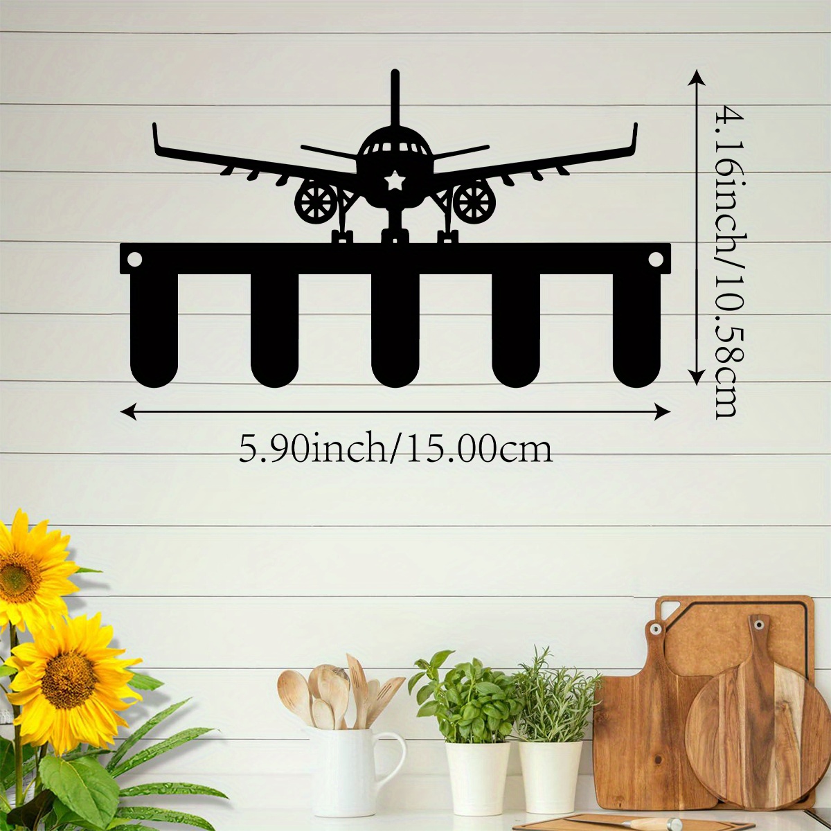 CIFBUY Airplane Metal Wall Art - Art Craft Bar ulasan dan harga