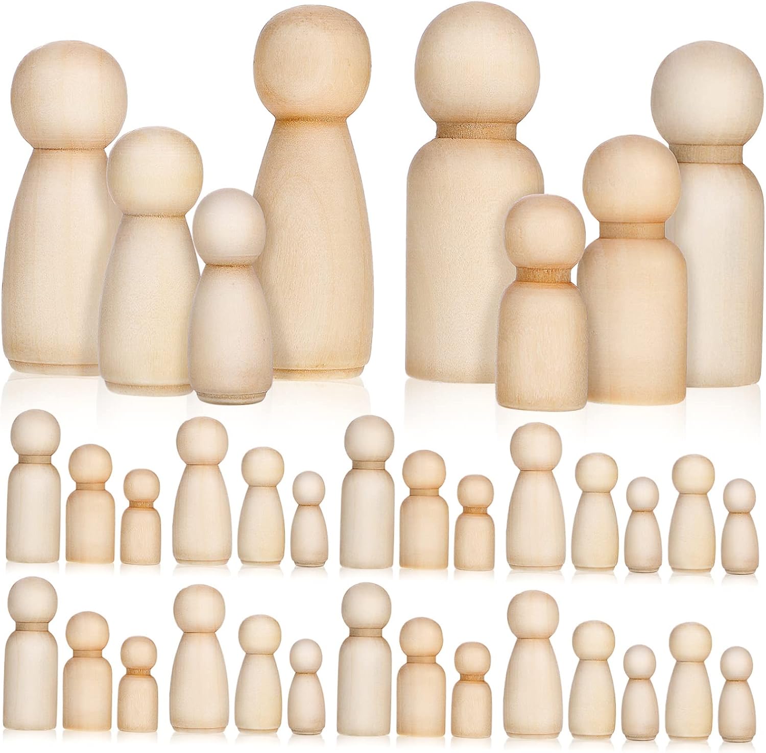 10pcs Natural Color Unfinished - Art And Craft For Nursery ulasan dan harga
