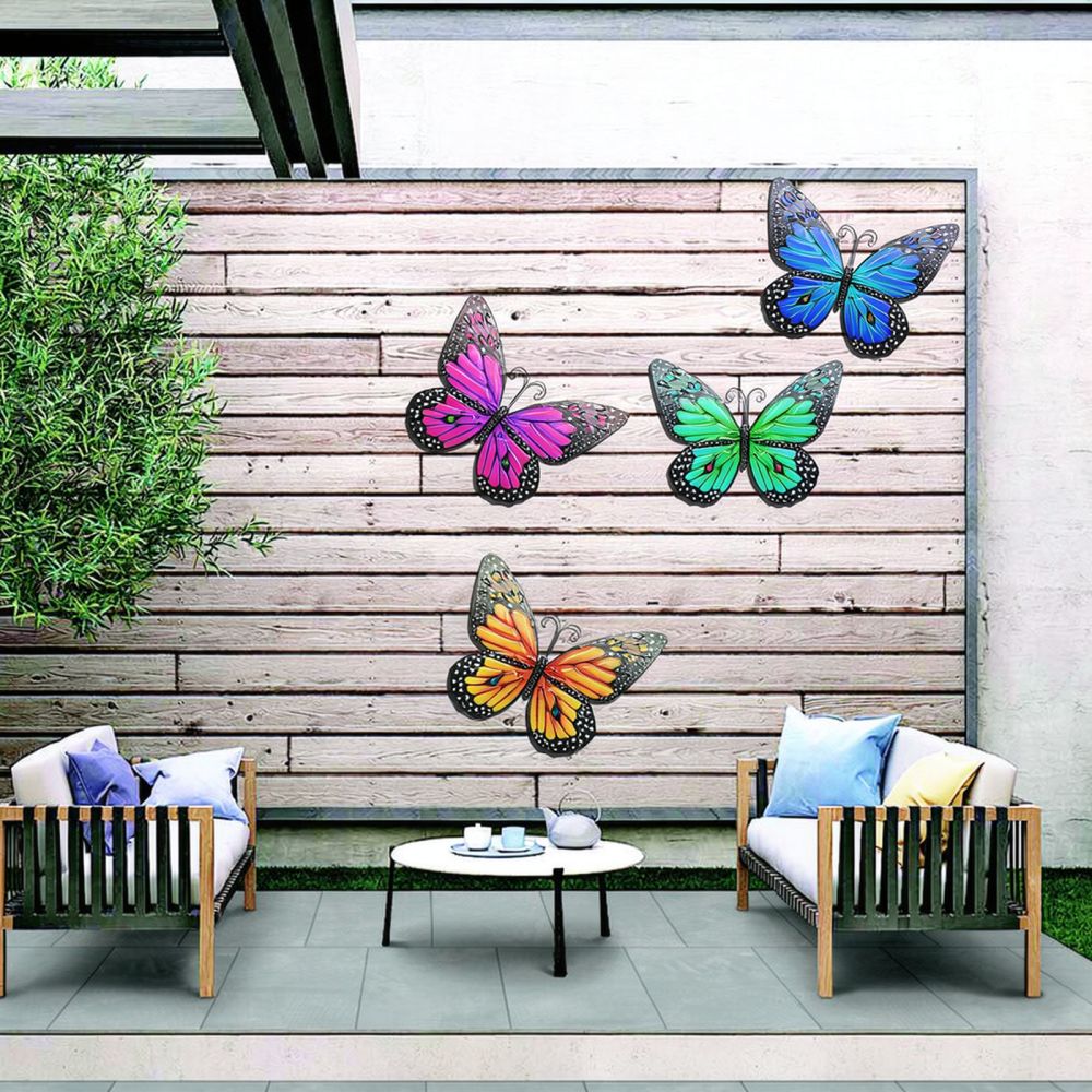 Small Metal Butterfly Wall Dec - Art And Craft For Nursery ulasan dan harga