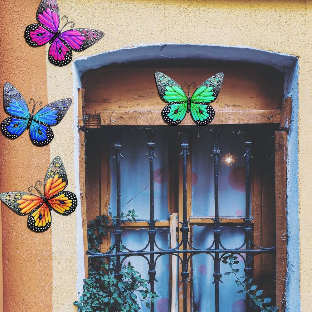 Small Metal Butterfly Wall Dec - Art And Craft For Nursery ulasan dan harga