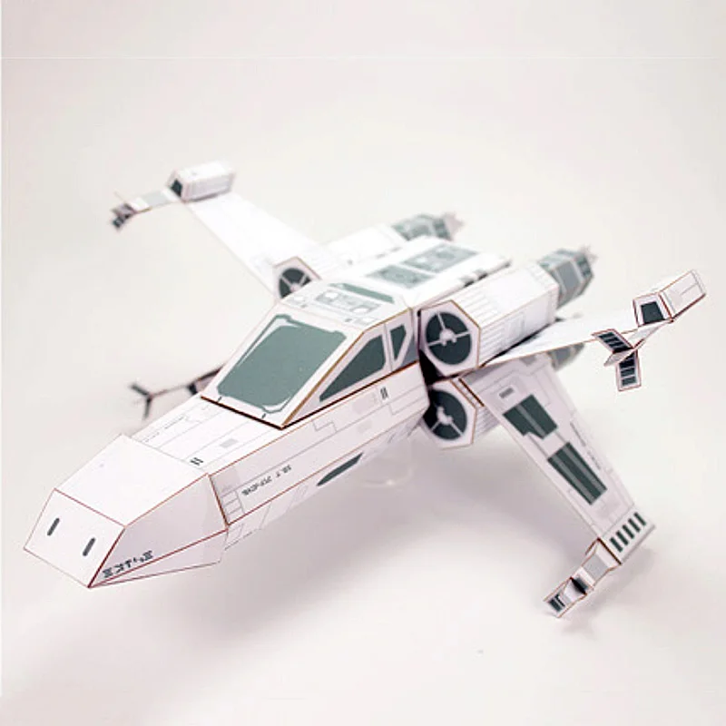 X-WING Fighter White Paper Mod - Art Craft Cardboard ulasan dan harga