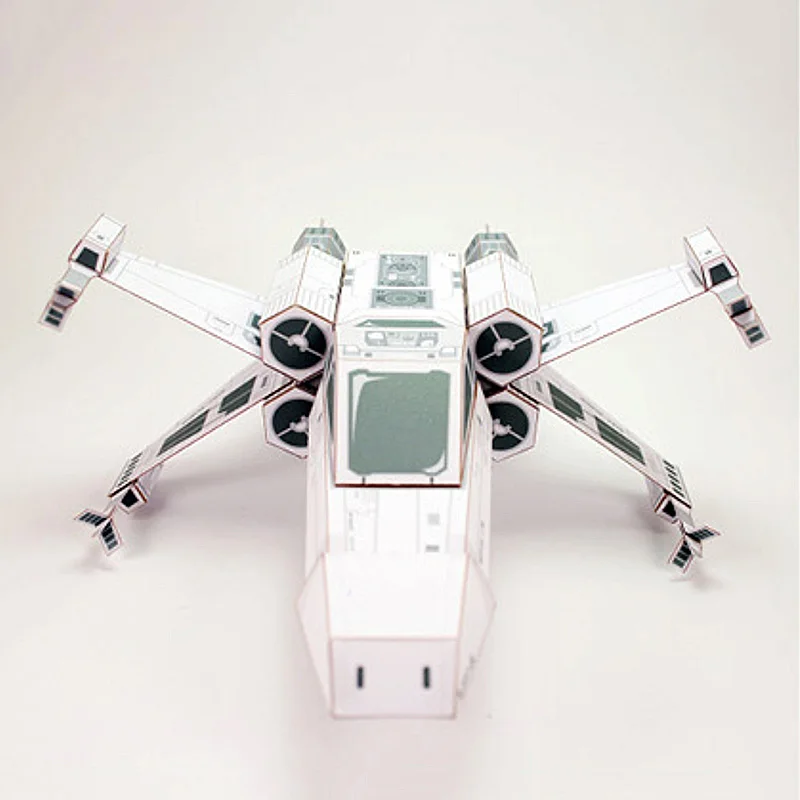X-WING Fighter White Paper Mod - Art Craft Cardboard ulasan dan harga