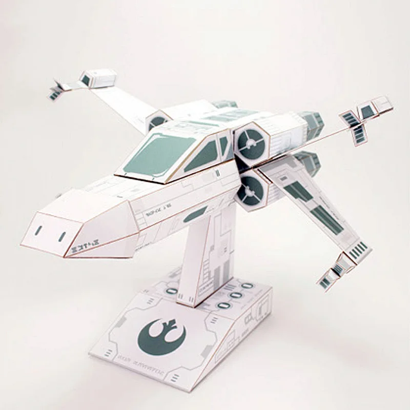 X-WING Fighter White Paper Mod - Art Craft Cardboard ulasan dan harga